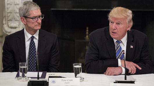 苹果CEO库克：特朗普处理中美贸易的做法不妥