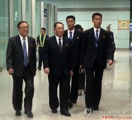 朝鲜劳动党副委员长金英哲昨抵京