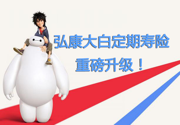 弘康大白定期寿险怎么样：最低300元/年 享受100万保障