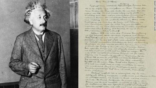 爱因斯坦锛系壑棚再拍卖 预计成交价超百万美元