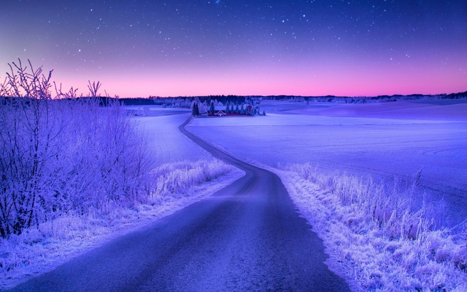 冬日绝美雪景摄影桌面壁纸
