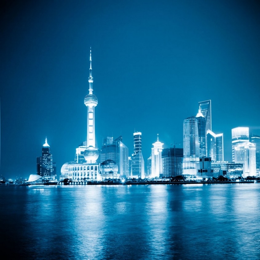 灯光璀璨的上海美丽夜景图片欣赏