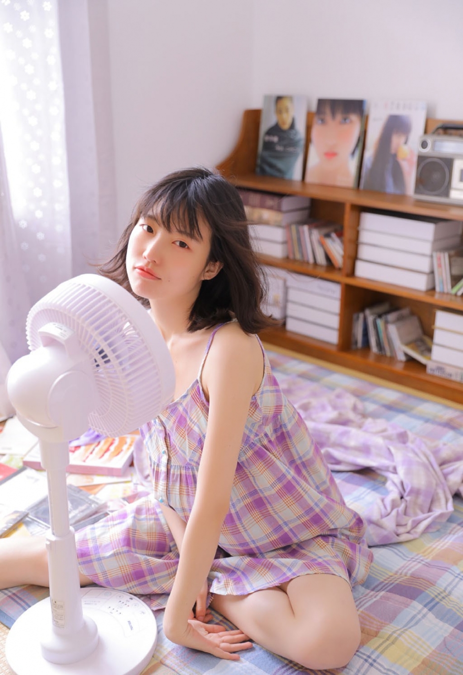 清新吊带美女模特日系摄影高清美女图片