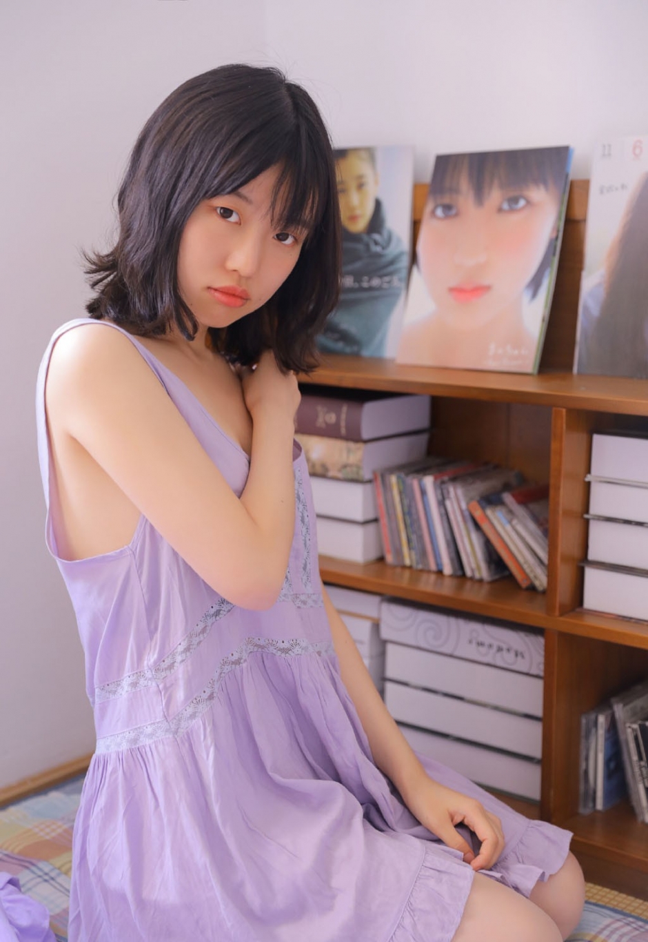 清新吊带美女模特日系摄影高清美女图片