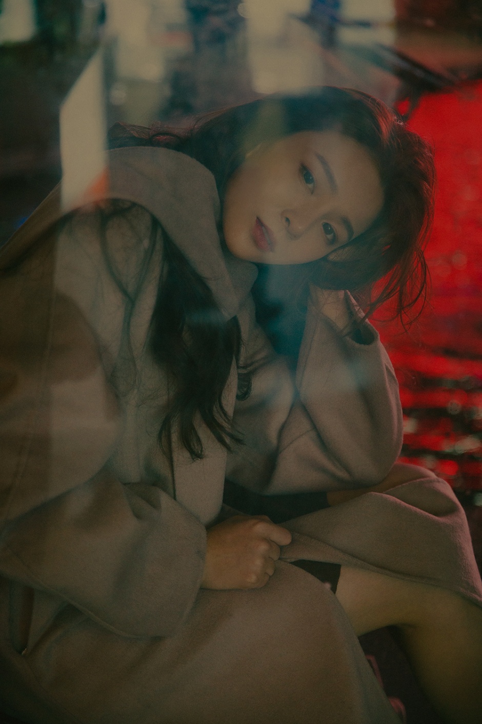 中国嫩模韩恩熙透明吊带睡裙人体艺术写真