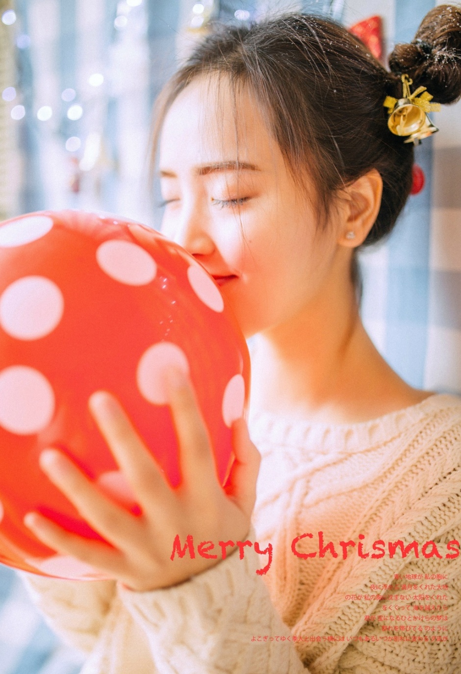 纹身美女美乳肥臀圣诞节夜晚性感人体艺照摄影