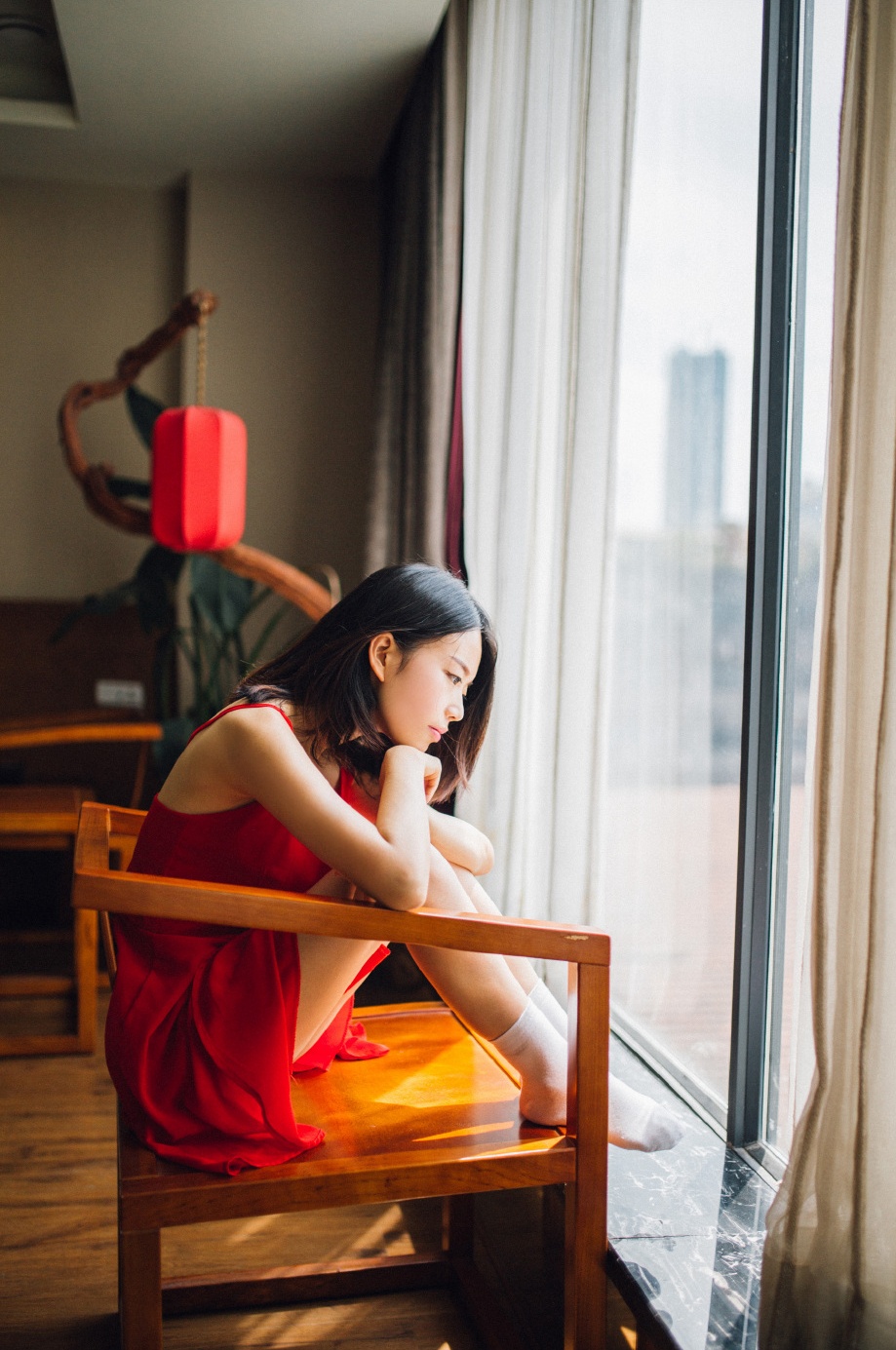 勾丝网袜修长美腿美女萌琪琪Irene露奶情趣人体艺术写真