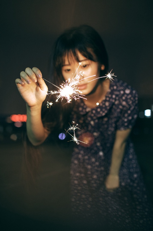 中国模特才可儿性感丰满人体艺术写真