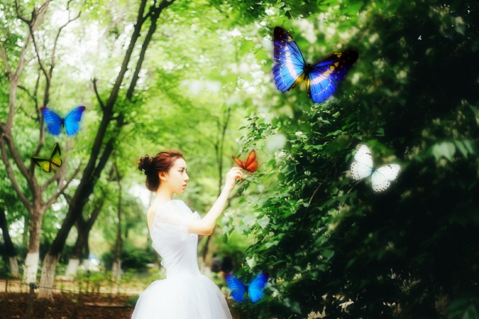 中国性感女神许诺Sabrina穿黑丝袜人体艺术图