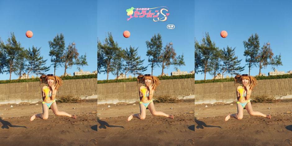 漂亮女孩黄琳海边清凉写真