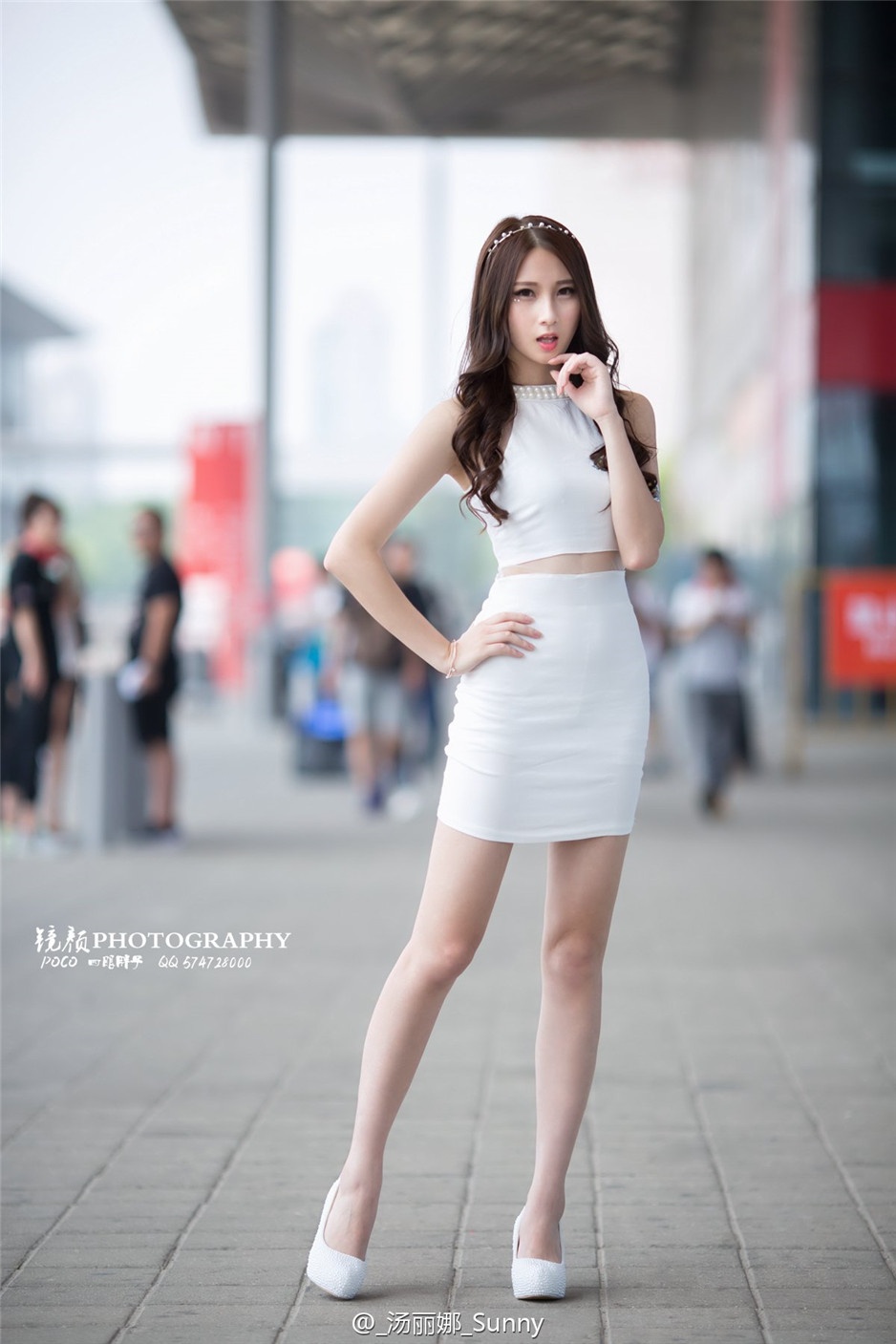 清纯气质模特汤丽娜Sunny活动照