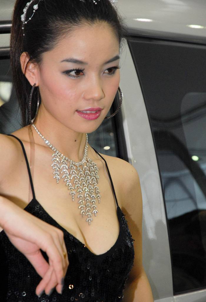 盘点车展上的美女车模靓丽图集