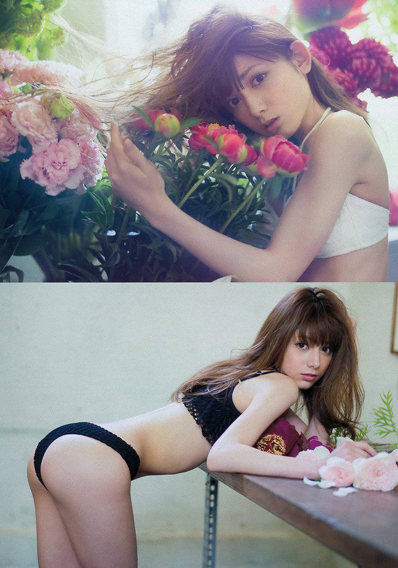 日本混血儿女模特知念沙也桦撩人心弦