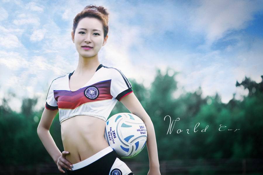 清纯女神空降巴西世界杯