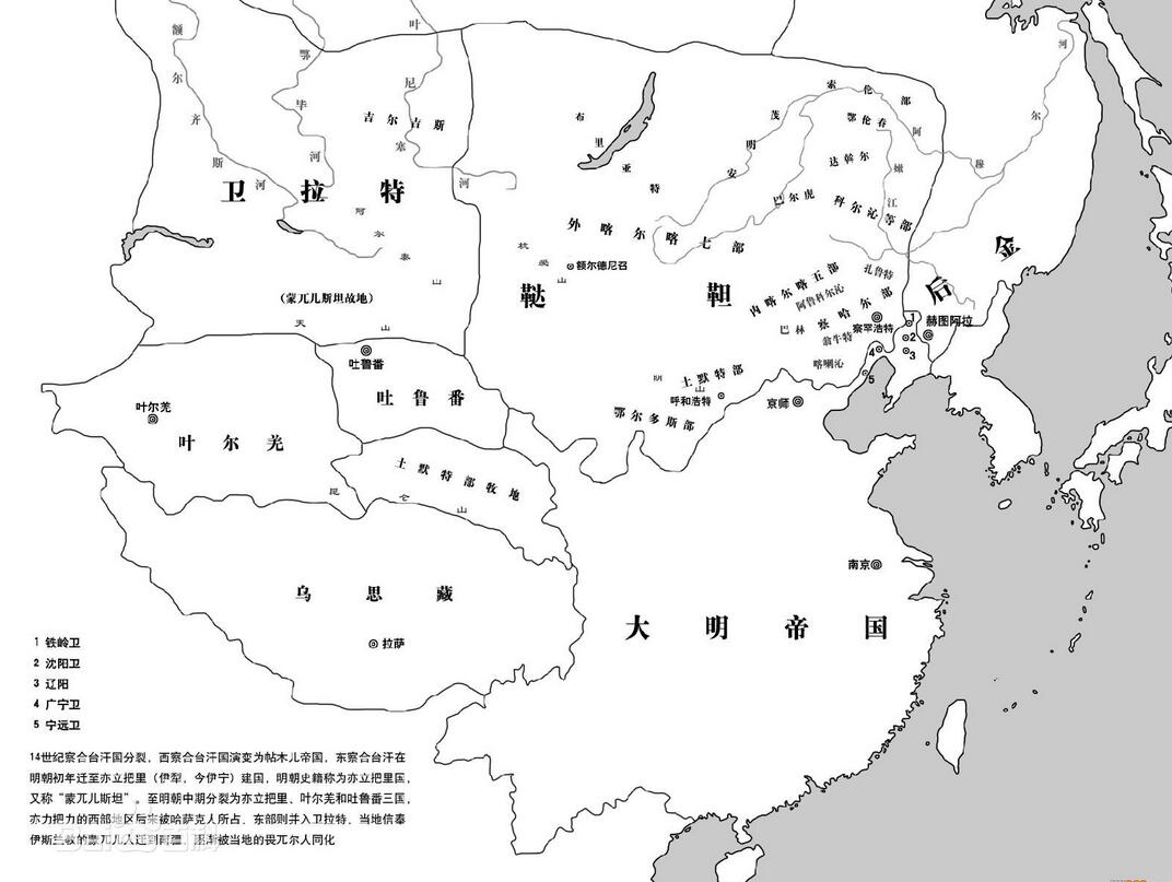 清朝疆域范围 清朝地图