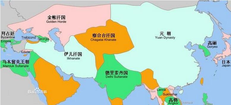 元朝疆域：元朝地图