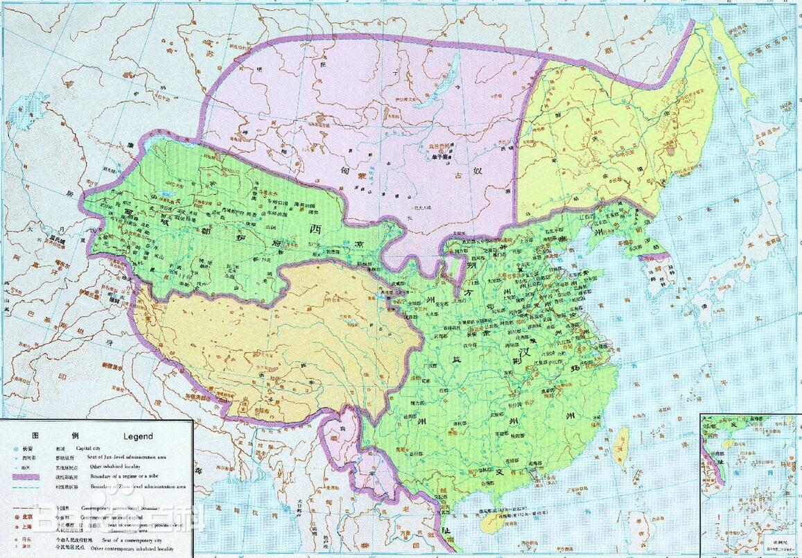 汉朝疆域：汉朝地图
