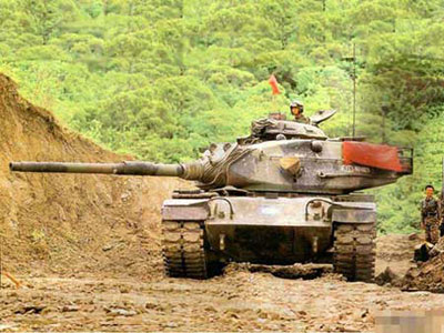 80年代，台湾在美制M48A5基础上研制了“勇虎”坦克，但此后就再无进步
