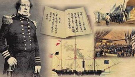 神奈川条约：开放神奈川县两个港口与美国通商
