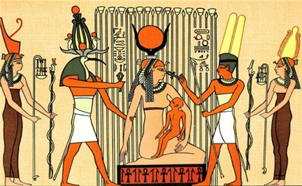 古埃及宗教信仰女神伊西斯，深受古埃及人民的崇拜
