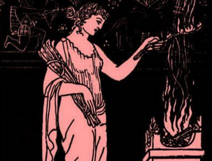 希腊神话中的女灶神：赫斯提亚
