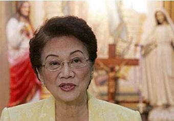 菲律宾第11任总统阿基诺夫人参选总统时的情形