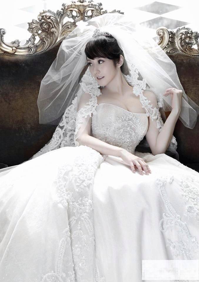 中国台湾美女明星许慧欣唯美婚纱照