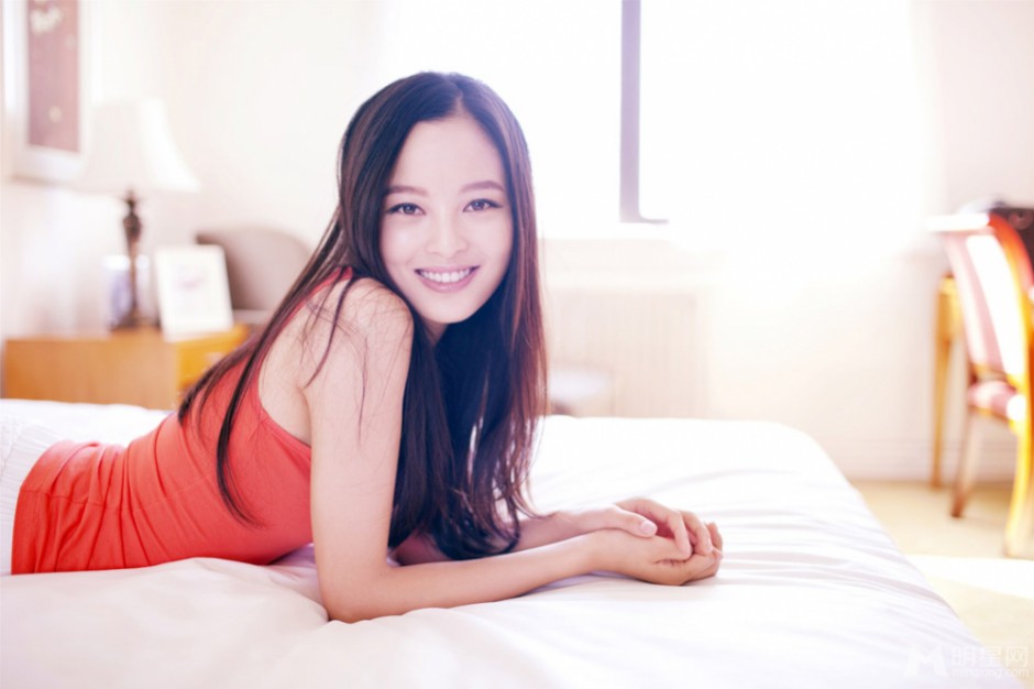 影视演员辛芷蕾唯美清新居家写真