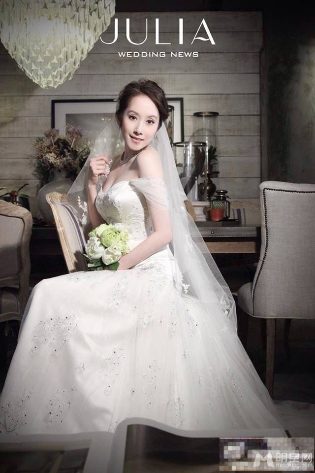 中国台湾美女明星许慧欣唯美婚纱照