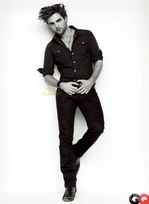 罗伯特・帕丁森性感帅气黑白写真图片