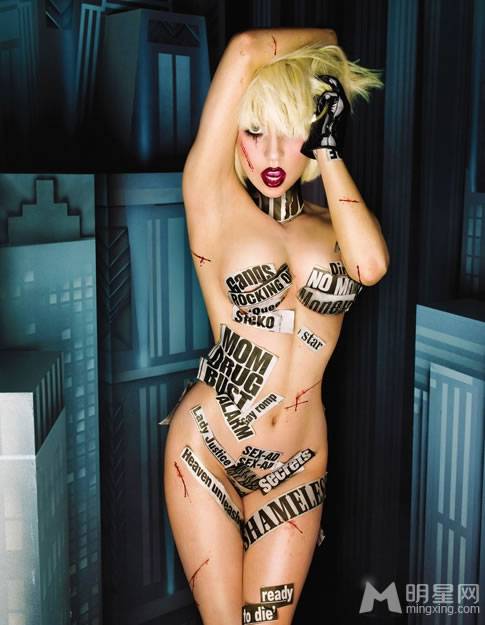 美国流行女歌手Lady Gaga大尺度魅惑写真
