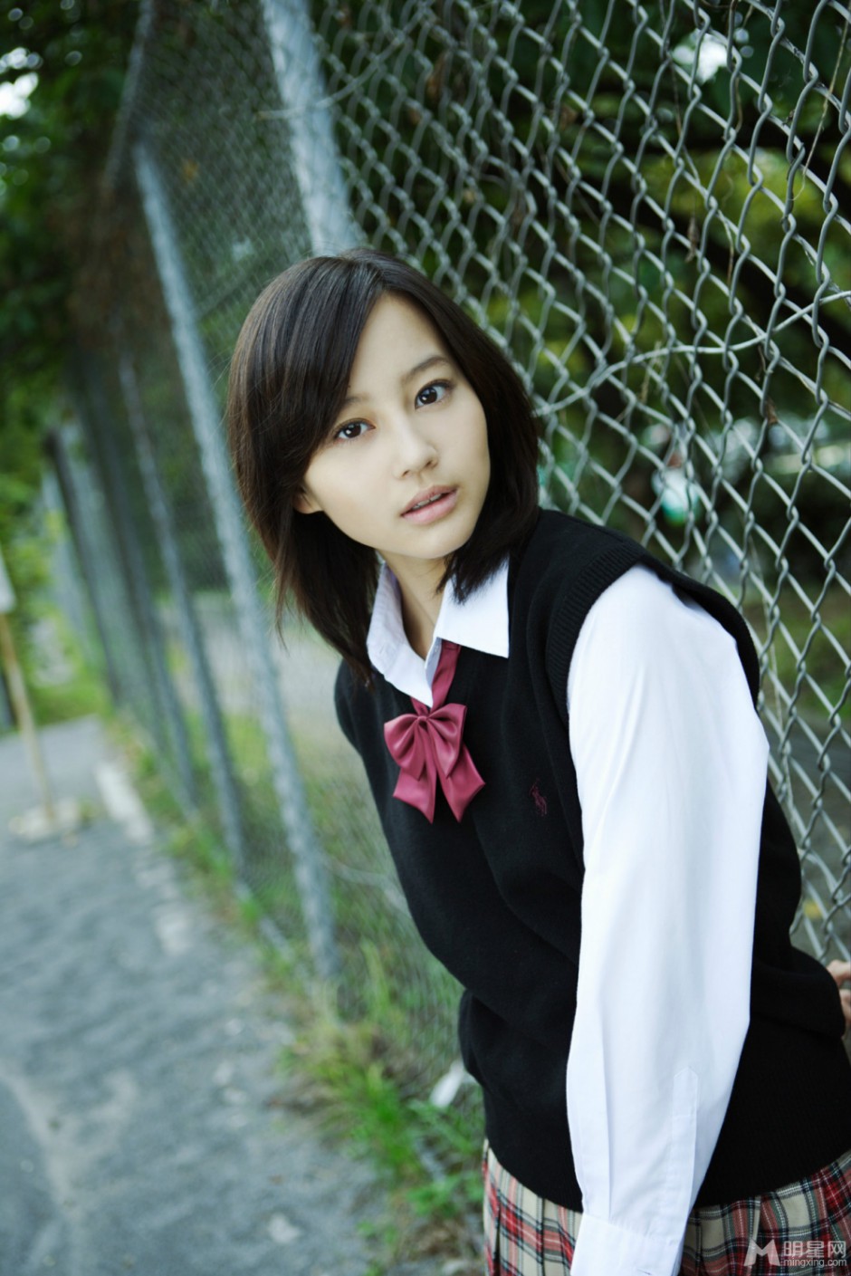 宅男女神堀北真希回眸浅笑校园清新写真