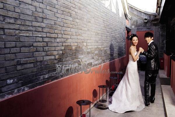 白百何陈羽凡夫妇甜蜜幸福时尚婚纱照