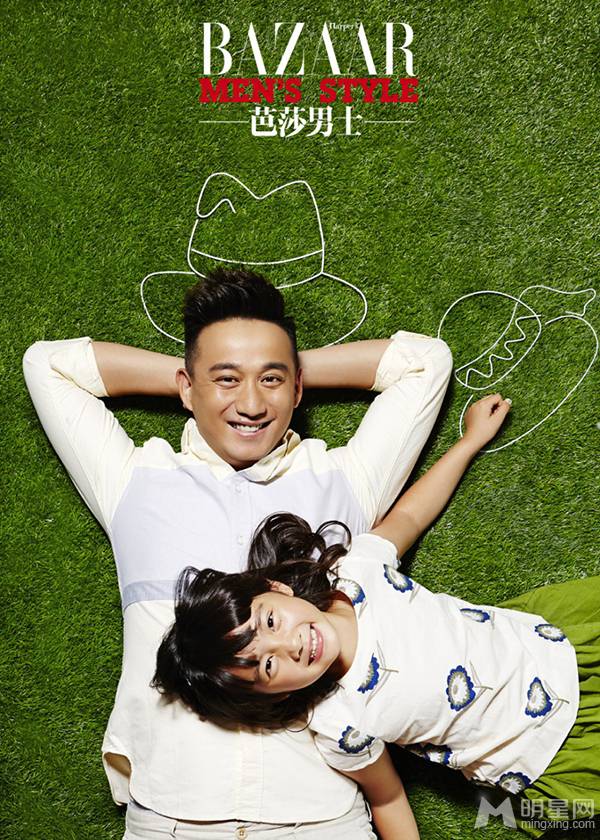 黄磊多多俏皮写真 父女情深羡煞旁人