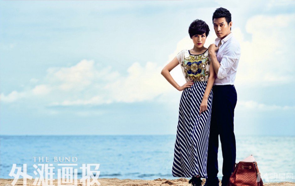陆毅鲍蕾夫妇马来西亚时尚外拍大片
