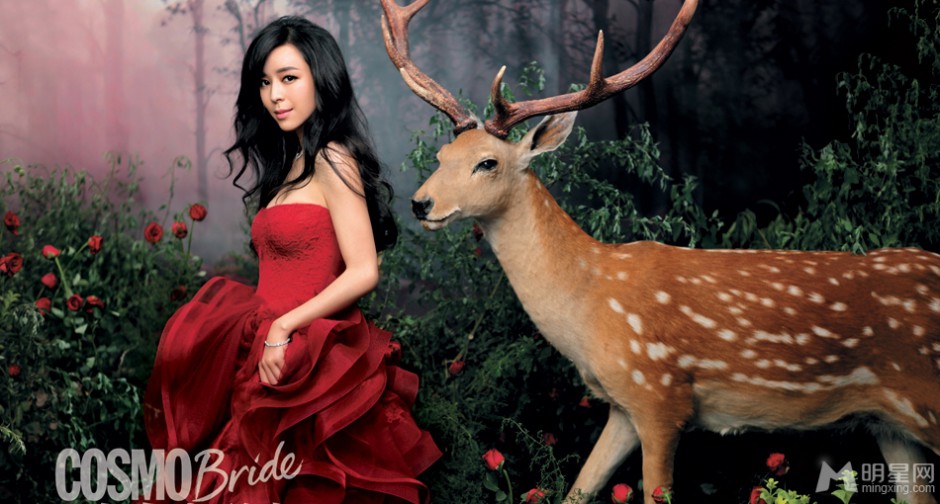 张静初时尚婚纱唯美摄影大片欣赏