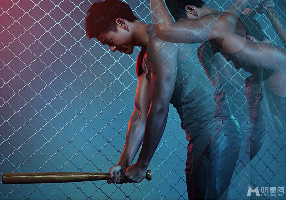 台湾男明星彭于晏挥洒青春运动大片