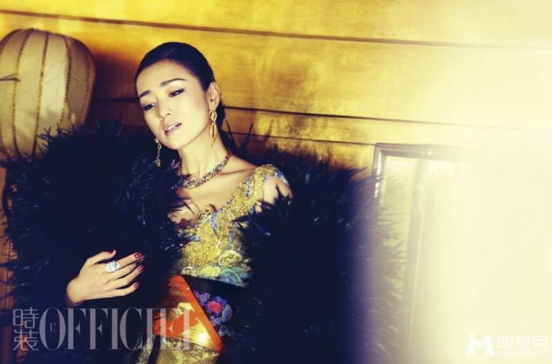 华人女星巩俐时尚高贵性感写真照