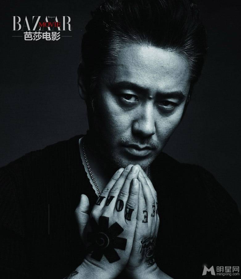 吴秀波西部牛仔时尚黑白质感大片