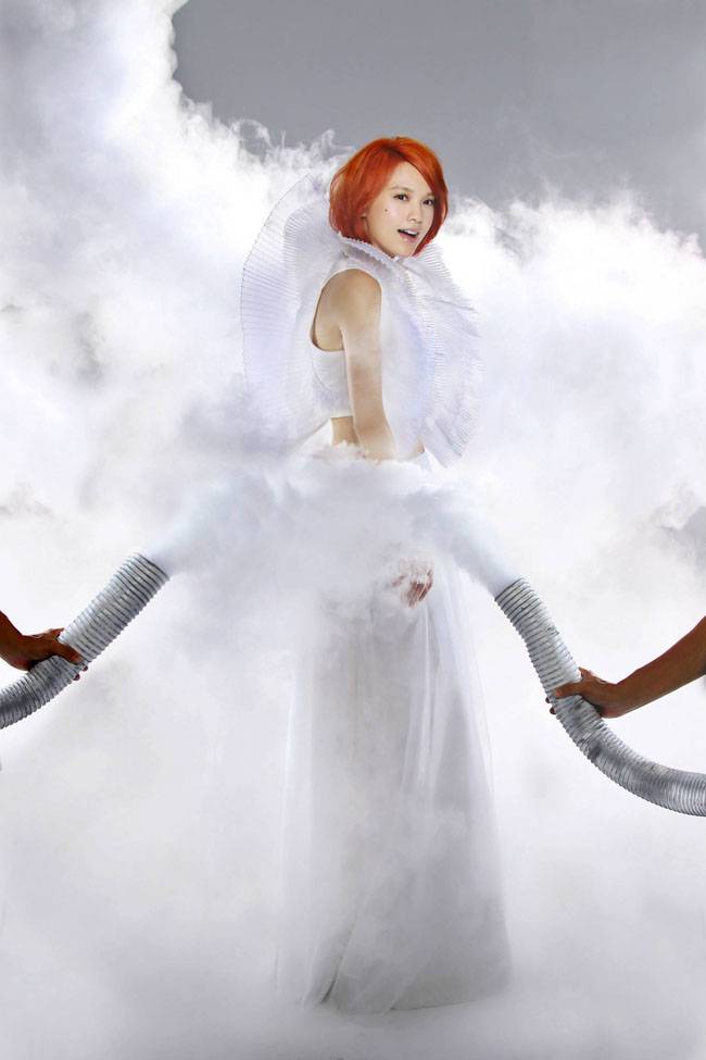 甜心女神杨丞琳纯白天使之翼写真