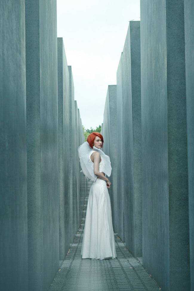 甜心女神杨丞琳纯白天使之翼写真