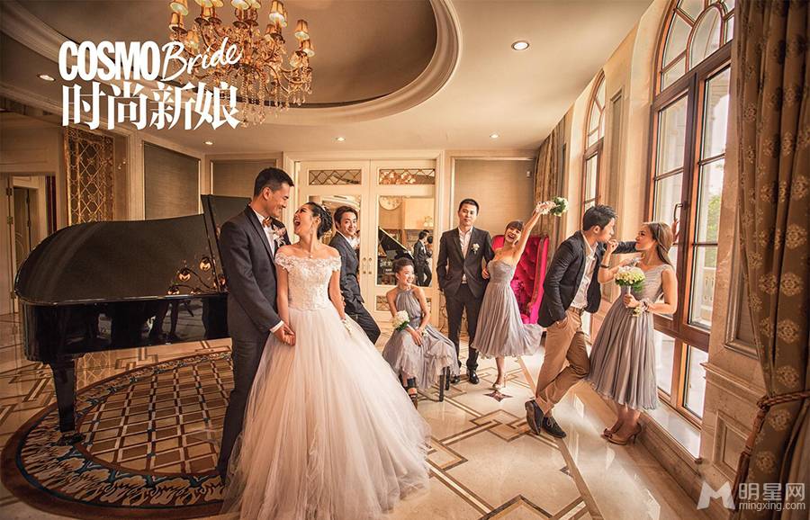 何洁赫子铭记录浪漫婚礼花絮组图