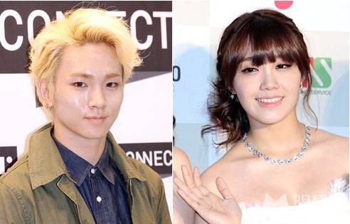 Apink郑恩地与SHINee Key甜蜜情侣档
