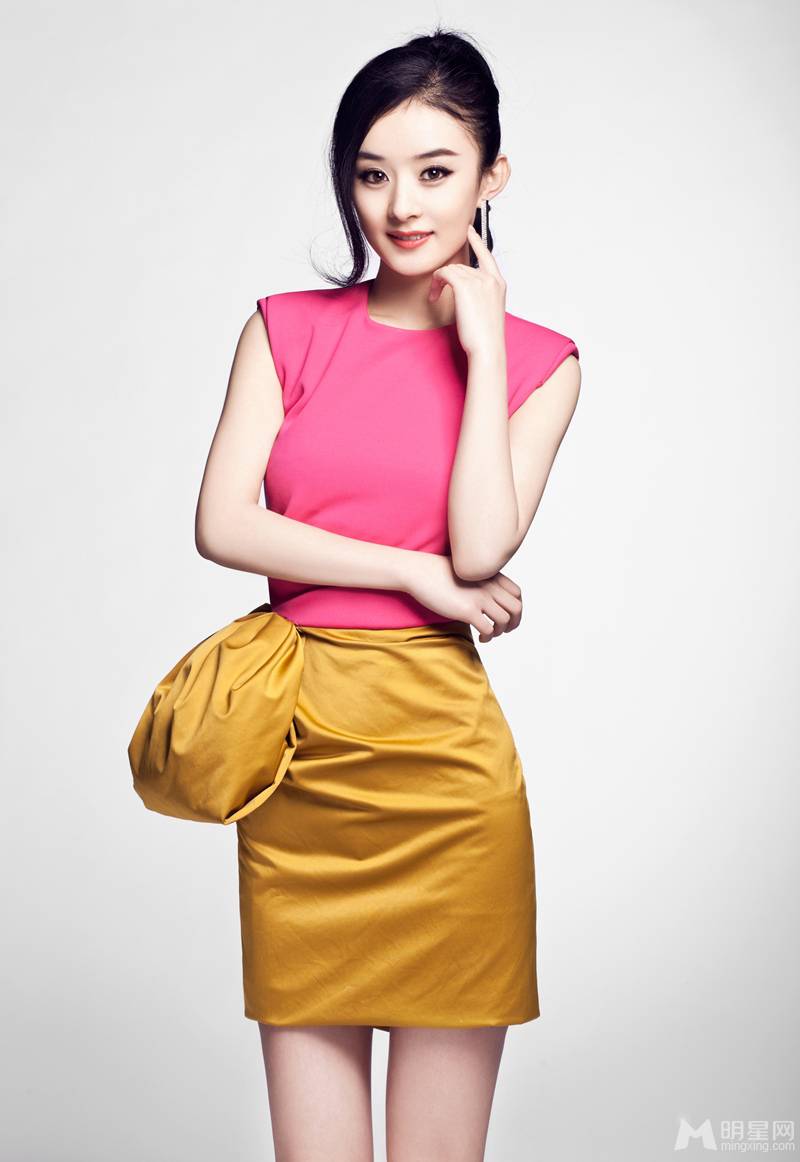 赵丽颖精致妆容展娇俏可人组图