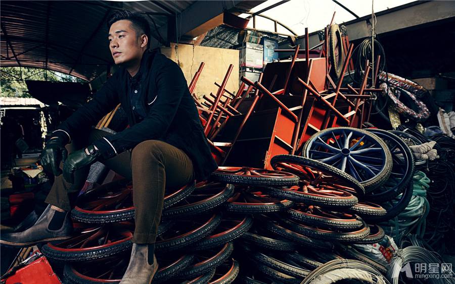 陈赫轮胎厂拍摄型男个性写真集