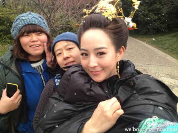清纯气质女星张钧甯自拍生活照