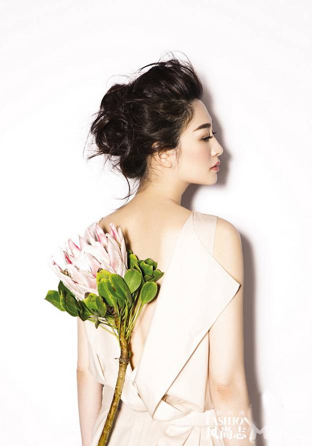 李小冉百花素雅清新风格写真