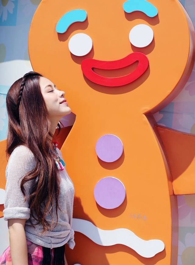 朱婧游乐园童真逗趣写真全集