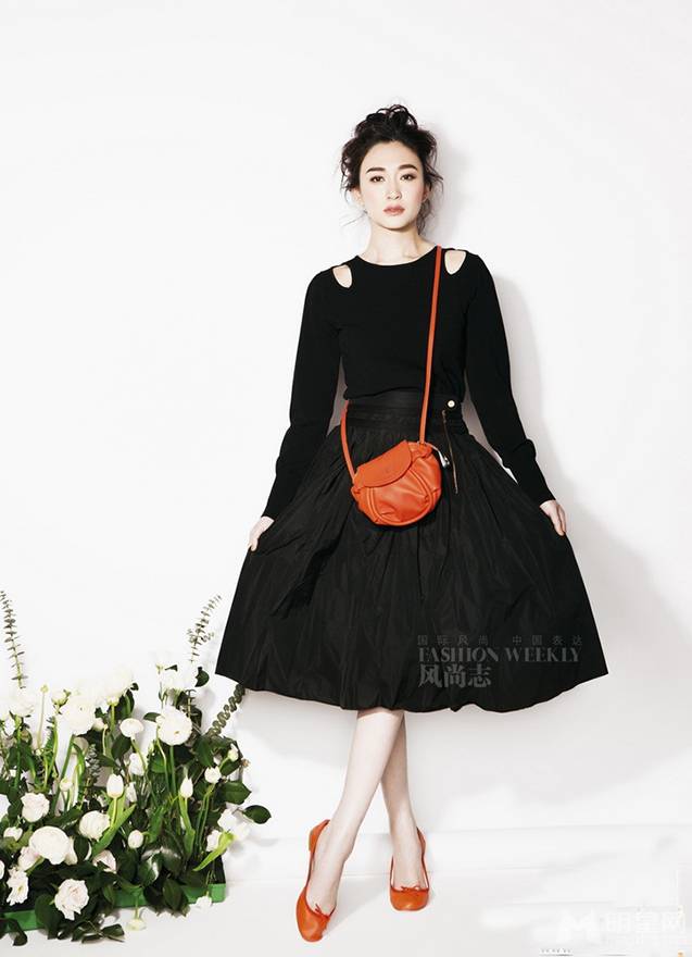 李小冉百花素雅清新风格写真