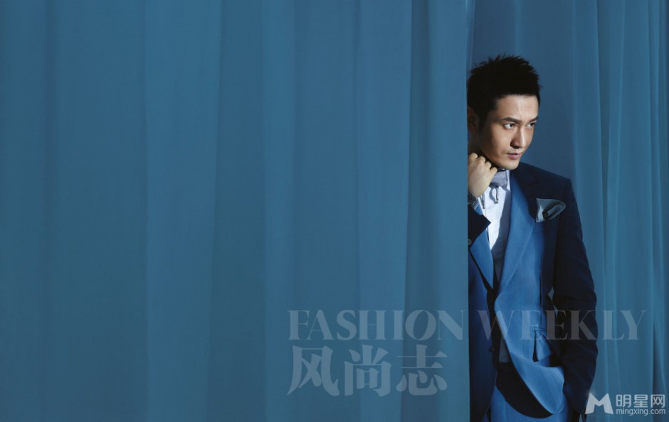 黄晓明吞云吐雾显冷酷写真